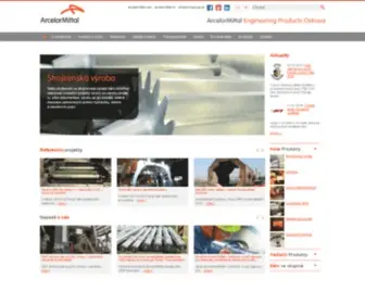 Amepo.cz(ArcelorMittal Engineering Products Ostrava) Screenshot