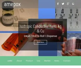 Amepox.com(Amepox microelectronics #nanoTIM) Screenshot