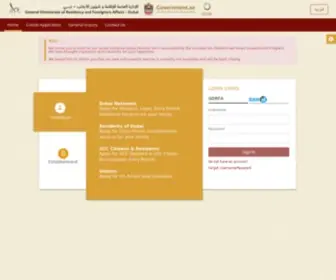 Amer.ae(General Directorate of Residency and Foreigners Affairs) Screenshot