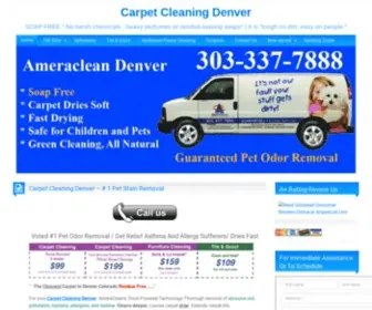 Ameracleandenver.com(Carpet Cleaning Denver) Screenshot