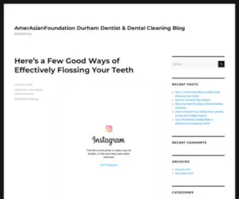 Amerasianfoundation.org(AmerAsianFoundation Durham Dentist & Dental Cleaning Blog) Screenshot