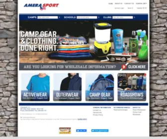 Amerasport.com(Camps, College, and School Apparel and Bags) Screenshot