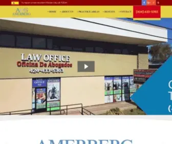 Amerberglaw.com(Contact Personal Injury Lawyer) Screenshot