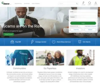 Amerenlistens.com(Ameren Official Website) Screenshot
