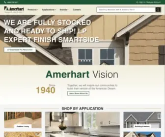 Amerhart.com(Building Materials Supplier Since 1940) Screenshot