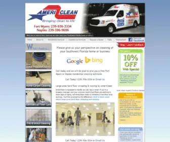 Ameri-Clean.net(Fort Myers carpet tile grout office cleaning) Screenshot