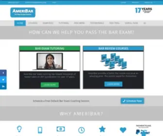 Ameribar.com(Bar Review Courses and Bar Exam Tutoring) Screenshot