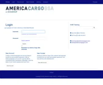 Americacargogsa.com(America Cargo GSA Inc) Screenshot