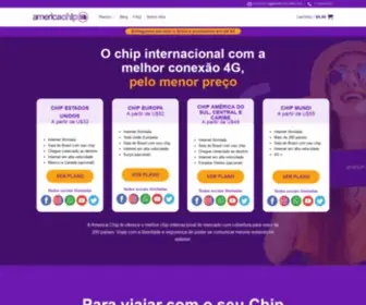 Americachip.com(Chip Internacional: Conexão 4G Pelo Melhor Preço) Screenshot