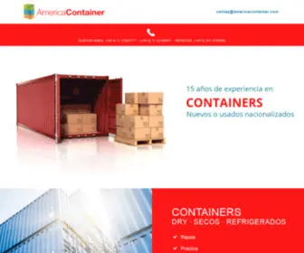 Americacontainer.com(Container marítimos) Screenshot