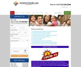 Americafamilylawcenter.org(Family Law Help and Assistance Texas) Screenshot