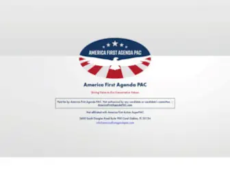 Americafirstagendapac.com(Protecting Conservative Voices) Screenshot