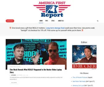 Americafirstreport.com(American exceptionalism isn't dead) Screenshot