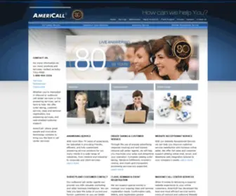 Americall.com(Call Center Services) Screenshot