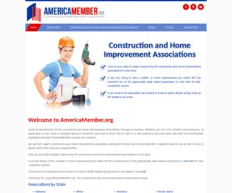 Americamember.org(Construction and Home Improvement Associations) Screenshot