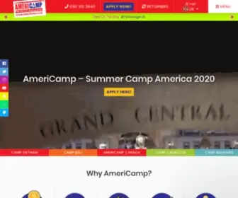 Americamp.co.uk(Summer Camp America 2020) Screenshot