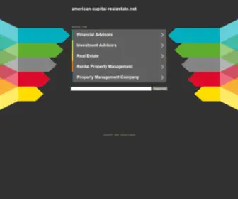 American-Capital-Realestate.net(American Capital Realestate) Screenshot