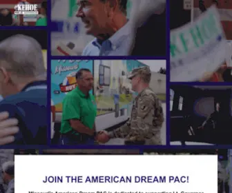 American-Dream-Pac.com(Missouri's American Dream PAC) Screenshot