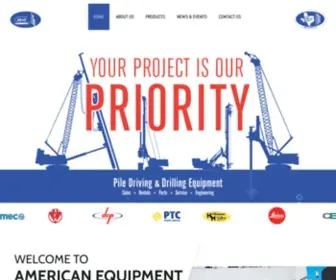 American-Equipment.com(American Equipment and Fabricating) Screenshot