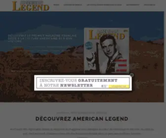 American-Legend-Mag.com(Page d'accueil) Screenshot