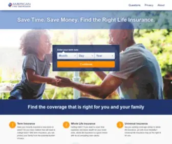 American-Life-Insurance.com(American Life Insurance) Screenshot