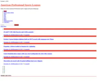 American-Proleagues.com(American Professional Sports Leagues) Screenshot