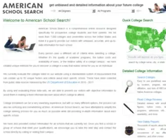 American-School-Search.com(American School Search) Screenshot