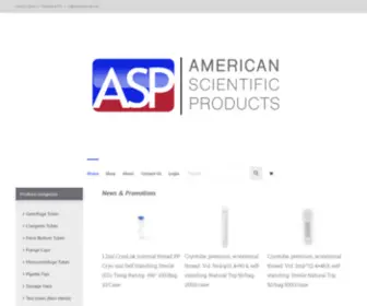 American-SP.com(Your Premium Source for Disposable Plastic Labware) Screenshot