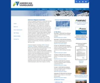 American-Vanguard.com(American Vanguard Corporation) Screenshot