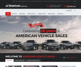 American.com.au(American Vehicle Sales) Screenshot