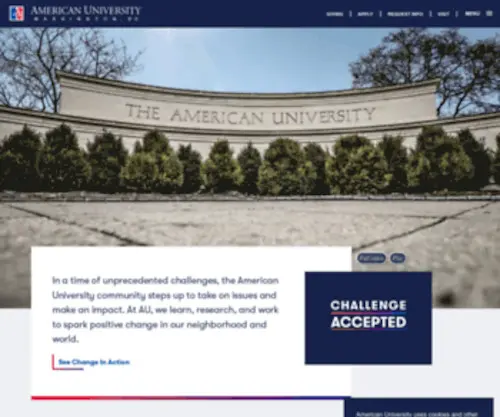 American.edu(American University) Screenshot