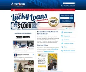 American1CU.org(American 1 Credit Union) Screenshot