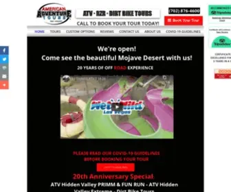 Americanadventuretours.com(ATV/RZR Dirt Bike Off Road Tours) Screenshot