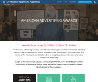 Americanadvertisingawards.com(American Advertising Awards) Screenshot