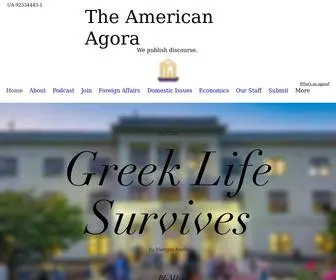 Americanagora.org(The American Agora) Screenshot