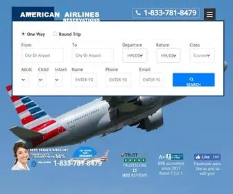 Americanairlines-Reservations.com(American Airlines Reservations) Screenshot