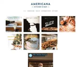 Americanakitchenandbar.com(Americana has been serving the community for 30 years. Our credo) Screenshot