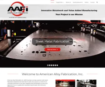 Americanalloy.com(Innovative Metalwork and Value Added Manufacturing) Screenshot