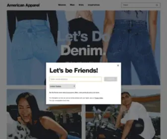 Americanapparel.sg(American Apparel) Screenshot