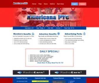 Americanaptc.info(Paid to Click) Screenshot