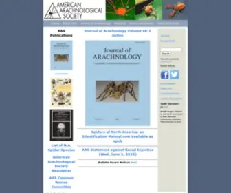 Americanarachnology.org(AAS) Screenshot