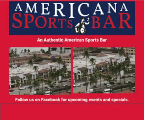 Americanasportsbar.com(Americana Sports Bar) Screenshot