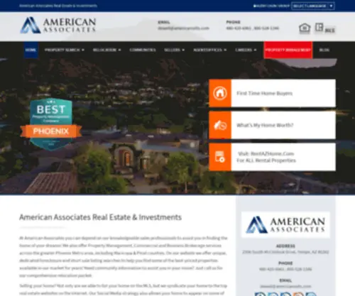 Americanassociatesaz.com(American Associates AZ Real Estate Services) Screenshot
