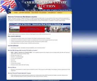 Americanauctiongallery.com(American Real Estate & Auction) Screenshot