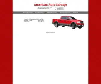 Americanautosalvageva.com(American Auto Salvage) Screenshot