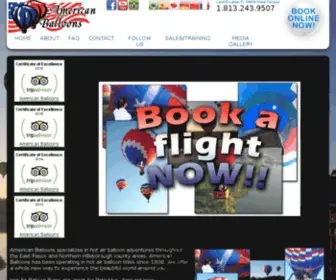 Americanballoonrides.com(American Balloon) Screenshot