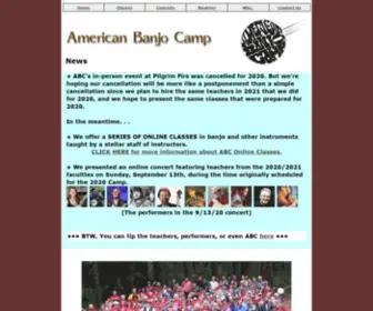Americanbanjocamp.com(AMERICAN BANJO CAMP) Screenshot