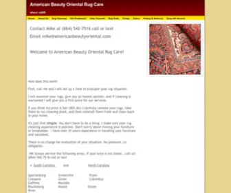 Americanbeautyoriental.com(American Beauty Oriental Rug Care) Screenshot