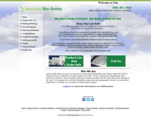 Americanbiosafety.com(American Bio) Screenshot