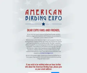 Americanbirdingexpo.com(Americanbirdingexpo) Screenshot